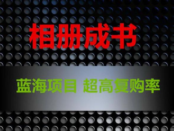 用相册制作成书，蓝海项目，认真操作月入过万【揭秘】-阿灿学库