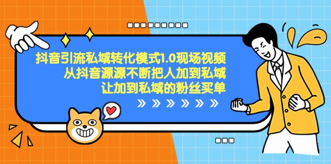 抖音引流私域转化1.0，教你如何轻松将抖音粉丝转化为付费用户-阿灿学库