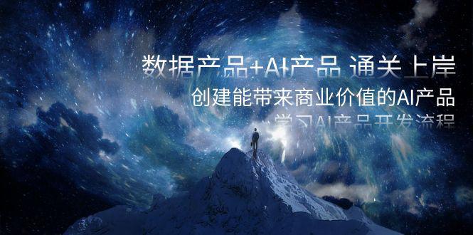 数据产品+AI产品 通关上岸，创建能带来商业价值的AI产品，学习AI产品开发-阿灿学库