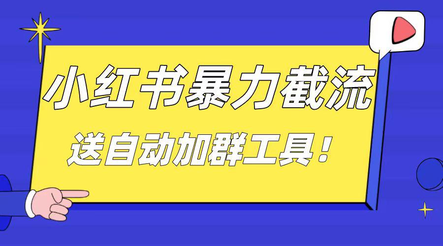 小红书截流引流大法，简单无脑粗暴，日引20-30个高质量创业粉-阿灿学库