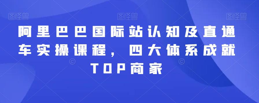 阿里巴巴国际站认知及直通车实操课程,四大体系成就TOP商家 阿里巴巴国际站认知及直通车实操课程,四大体系成就TOP商家