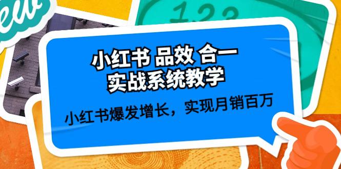 小红书 品效 合一实战系统教学：小红书爆发增长，实现月销百万 (59节)-阿灿学库