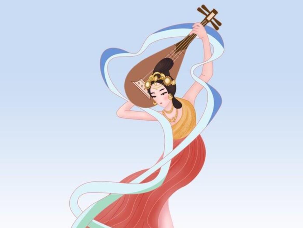 女子穿敦煌飞天神女装跑马拉松-阿灿学库