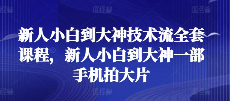 新人小白到大神技术流全套课程,新人小白到大神一部手机拍大片 -1 新人小白到大神技术流全套课程,新人小白到大神一部手机拍大片 -1