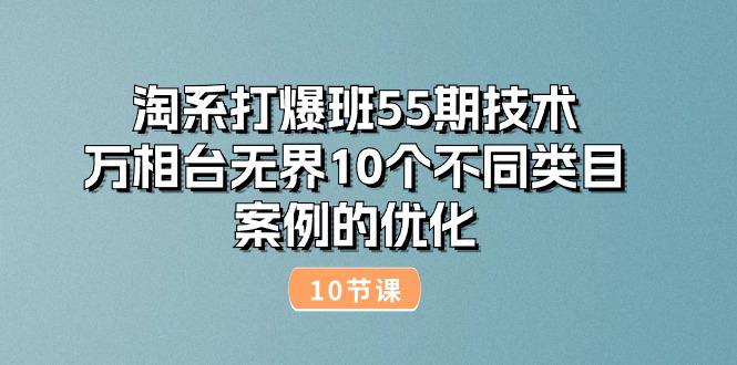 淘系打爆班55期技术:万相台无界10个不同类目案例的优化(10节)-阿灿学库