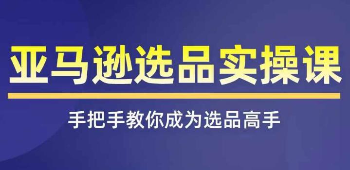 亚马逊选品实操课程,快速掌握亚马逊选品的技巧,覆盖亚马逊选品所有渠道 -1 亚马逊选品实操课程,快速掌握亚马逊选品的技巧,覆盖亚马逊选品所有渠道 -1