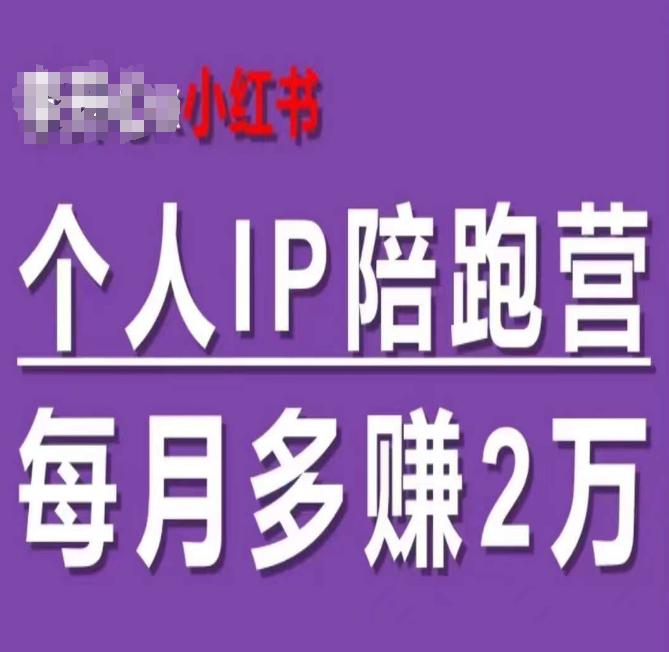 小红书个人IP陪跑营，60天拥有自动转化成交的双渠道个人IP，每月多赚2W-阿灿学库
