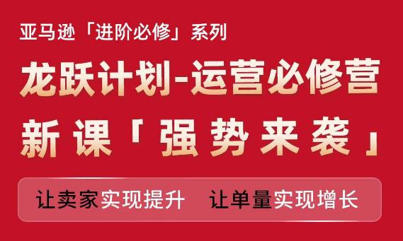 亚马逊进阶必修系列,龙跃计划-运营必修营新课,让卖家实现提升 让单量实现增长 -1 亚马逊进阶必修系列,龙跃计划-运营必修营新课,让卖家实现提升 让单量实现增长 -1