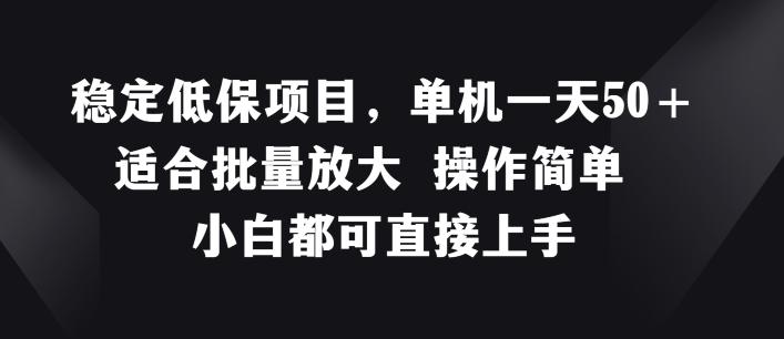 稳定低保项目,单机一天50+适合批量放大 操作简单 小白都可直接上手【揭秘】 -1 稳定低保项目,单机一天50+适合批量放大 操作简单 小白都可直接上手【揭秘】 -1