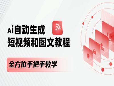 AI自动生成短视频和图文课程，全方位手把手教学-阿灿学库