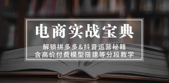 电商实战宝典 解锁拼多多&抖音运营秘籍 含高价付费模型搭建等分段教学 -1 电商实战宝典 解锁拼多多&抖音运营秘籍 含高价付费模型搭建等分段教学 -1