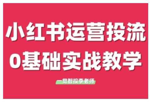 小红书运营投流,小红书广告投放从0到1的实战课,学完即可开始投放 -1 小红书运营投流,小红书广告投放从0到1的实战课,学完即可开始投放 -1