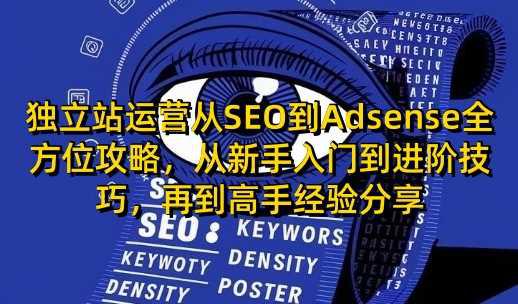 独立站运营从SEO到Adsense全方位攻略,从新手入门到进阶技巧,再到高手经验分享 -1 独立站运营从SEO到Adsense全方位攻略,从新手入门到进阶技巧,再到高手经验分享 -1