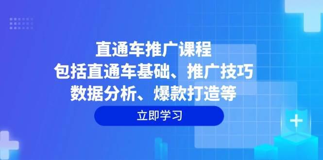 直通车推广课程:包括直通车基础、推广技巧、数据分析、爆款打造等 -1 直通车推广课程:包括直通车基础、推广技巧、数据分析、爆款打造等 -1