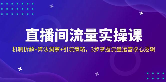 直播间流量实操课:机制拆解+算法洞察+引流策略,3步掌握流量运营核心逻辑 -1 直播间流量实操课:机制拆解+算法洞察+引流策略,3步掌握流量运营核心逻辑 -1