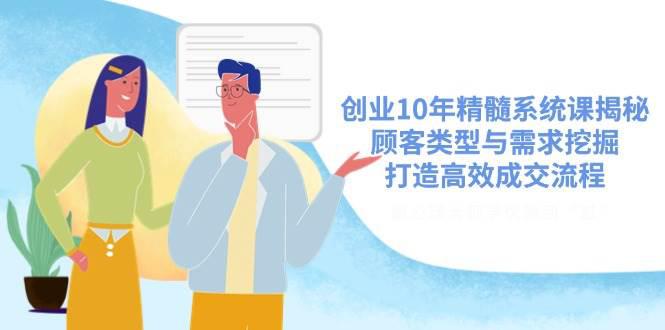 创业10年精髓系统课揭秘,顾客类型与需求挖掘,打造高效成交流程 -1 创业10年精髓系统课揭秘,顾客类型与需求挖掘,打造高效成交流程 -1