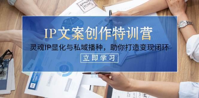 IP文案创作特训营,灵魂IP显化与私域播种,助你打造变现闭环(14节课) -1 IP文案创作特训营,灵魂IP显化与私域播种,助你打造变现闭环(14节课) -1