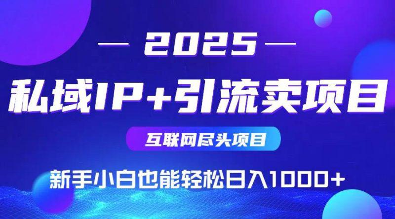 私域IP+卖项目,普通人小白也能轻松实现日入1000+ -1 私域IP+卖项目,普通人小白也能轻松实现日入1000+ -1
