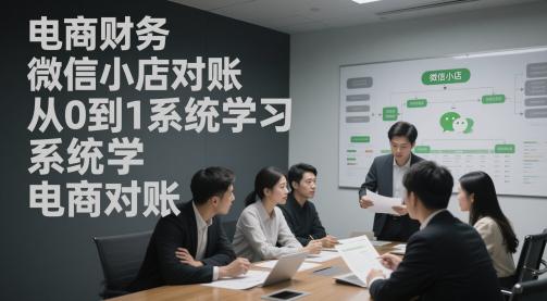 电商财务微信小店对账,从0到1系统学习电商对账 -1 电商财务微信小店对账,从0到1系统学习电商对账 -1