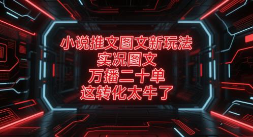 小说推文图文新玩法,实况图文,万播二十单,这转化太牛了! -1 小说推文图文新玩法,实况图文,万播二十单,这转化太牛了! -1