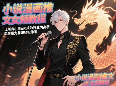 小说漫画推文女频教程,让所有小白从0成为行业内高手,简单暴力兼职轻松挣米 -1 小说漫画推文女频教程,让所有小白从0成为行业内高手,简单暴力兼职轻松挣米 -1