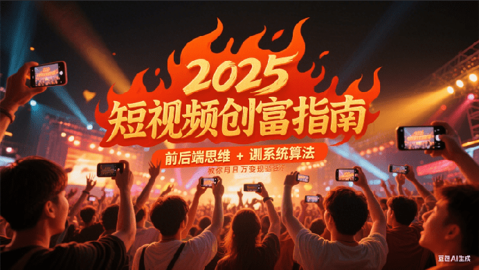 2025短视频创富指南,前后端思维 + 系统算法,教你月入过万变现路径 -1 2025短视频创富指南,前后端思维 + 系统算法,教你月入过万变现路径 -1