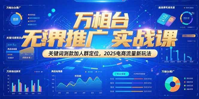 万相台无界推广实战课,关键词测款加人群定位,2025电商流量新玩法 -1 万相台无界推广实战课,关键词测款加人群定位,2025电商流量新玩法 -1