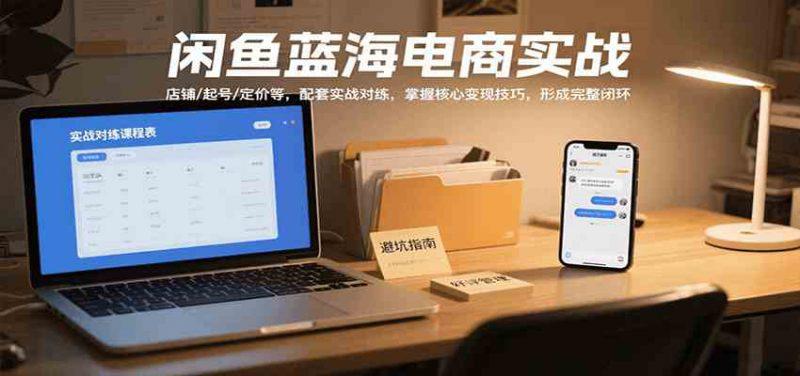 闲鱼蓝海电商实战,涵盖店铺、起号、定价等,配套实战对练,掌握核心变现技巧 -1 闲鱼蓝海电商实战,涵盖店铺、起号、定价等,配套实战对练,掌握核心变现技巧 -1