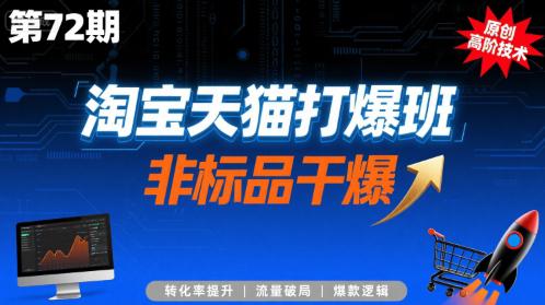 淘宝天猫打爆班原创高阶技术第72期,非标品干爆 -1 淘宝天猫打爆班原创高阶技术第72期,非标品干爆 -1