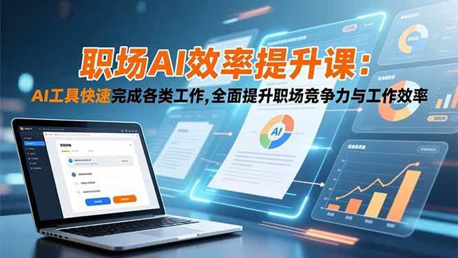 职场AI效率提升课:AI工具快速完成各类工作,全面提升职场竞争力与工作效率 -1 职场AI效率提升课:AI工具快速完成各类工作,全面提升职场竞争力与工作效率 -1