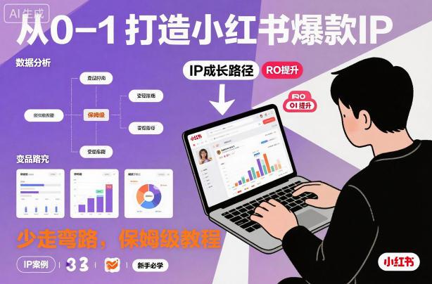 从0-1如何打造一个小红书爆款IP,少走弯路,保姆级教程 -1 从0-1如何打造一个小红书爆款IP,少走弯路,保姆级教程 -1