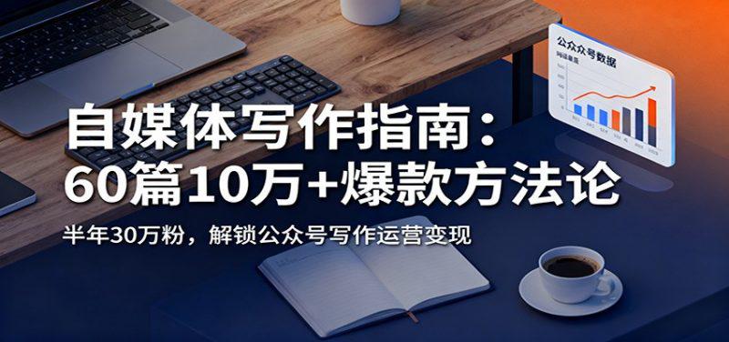 自媒体写作指南:60篇10万+爆款方法论,半年30万粉,解锁公众号写作运营变现 -1 自媒体写作指南:60篇10万+爆款方法论,半年30万粉,解锁公众号写作运营变现 -1