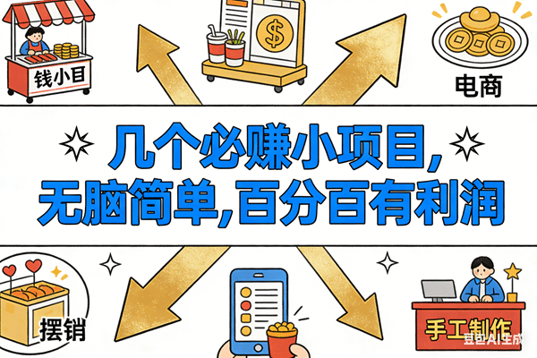 9个必赚小项目，无脑简单，百分百有利润，副业首选，日入200+-阿灿学库