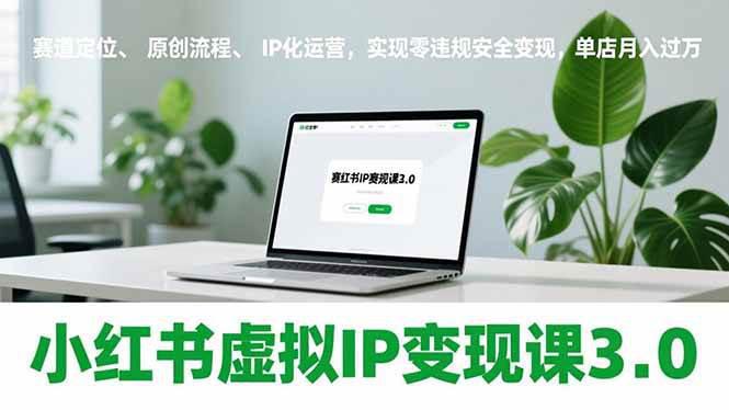 小红书虚拟IP变现课3.0,赛道定位、原创流程、IP化运营,实现零违规安全变现,单店月入过万 -1 小红书虚拟IP变现课3.0,赛道定位、原创流程、IP化运营,实现零违规安全变现,单店月入过万 -1