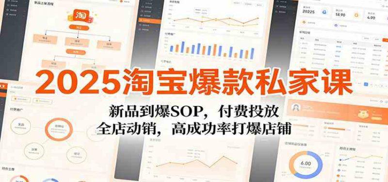 2025淘宝爆款私家课:新品到爆SOP,付费投放,全店动销,高成功率打爆店铺 -1 2025淘宝爆款私家课:新品到爆SOP,付费投放,全店动销,高成功率打爆店铺 -1
