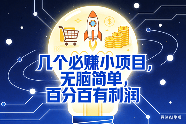 9个必赚小项目,无脑简单,百分百有利润,副业首选,日入300+ -1 9个必赚小项目,无脑简单,百分百有利润,副业首选,日入300+ -1