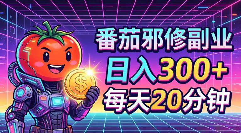 番茄小说撸金,日入300+,每天20分钟!五一必看,独家项目,副业小白友好,超级简单【揭秘】-阿灿学库