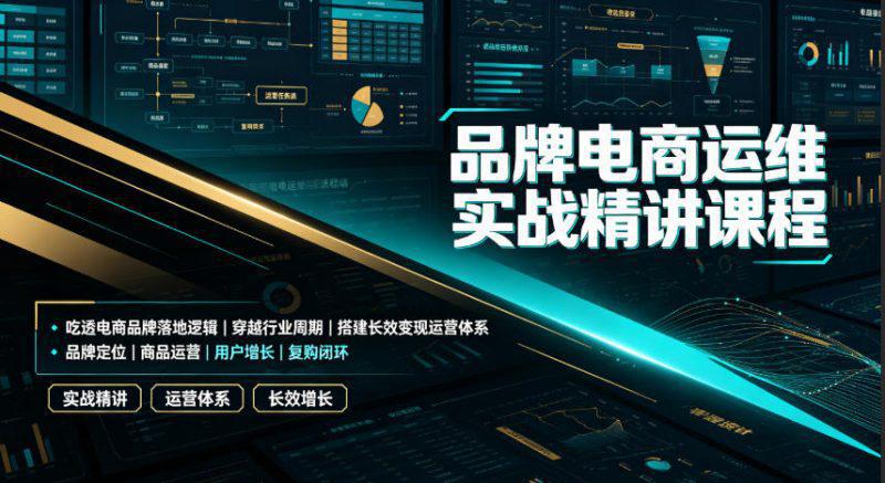 品牌电商运维实战精讲课程|吃透电商品牌落地逻辑、穿越行业周期、搭建长效变现运营体系 -1 品牌电商运维实战精讲课程|吃透电商品牌落地逻辑、穿越行业周期、搭建长效变现运营体系 -1