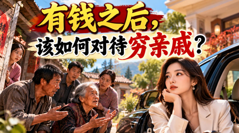 某公众号付费文章:有钱之后,该如何对待穷亲戚?-阿灿学库