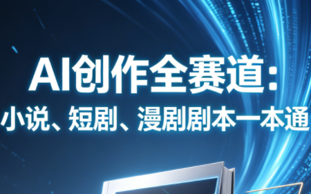 AI创作全赛道：小说、短剧、漫剧剧本一本通(更新9月)-阿灿学库