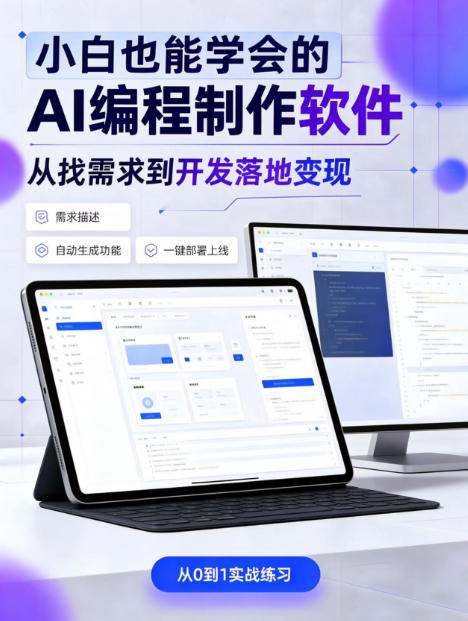 手把手教会你ai编程制作软件到变现全路径，零基础小白轻松上手，从找需求到开发落地变现【揭秘】-阿灿学库