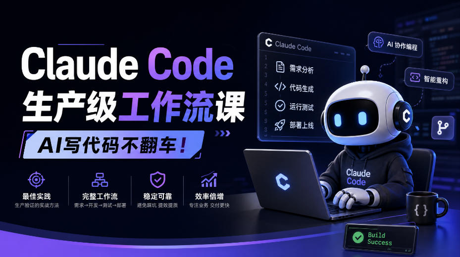 Claude Code生产级工作流课,AI写代码不翻车!【原创双语字幕】-阿灿学库