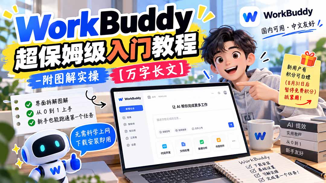 WorkBuddy 超保姆级入门教程-附图解实操 【万字长文】-阿灿学库