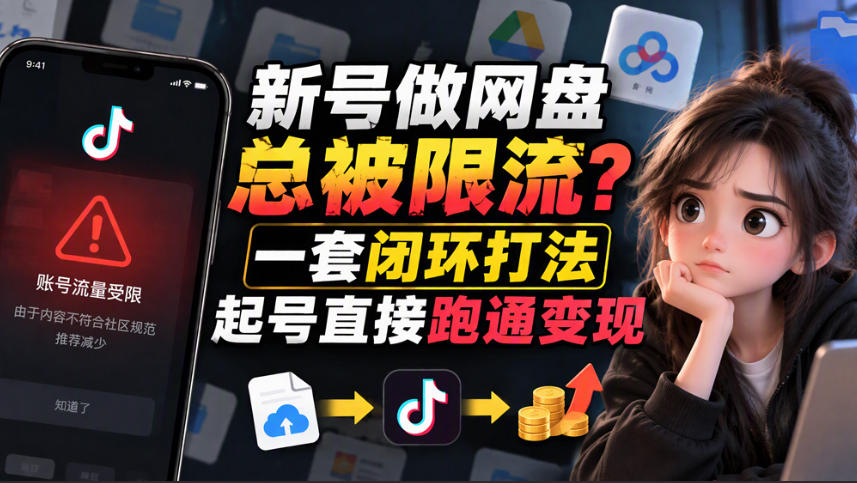 小白新号过限流：别发链先养号，12步SOP直接抄-阿灿学库