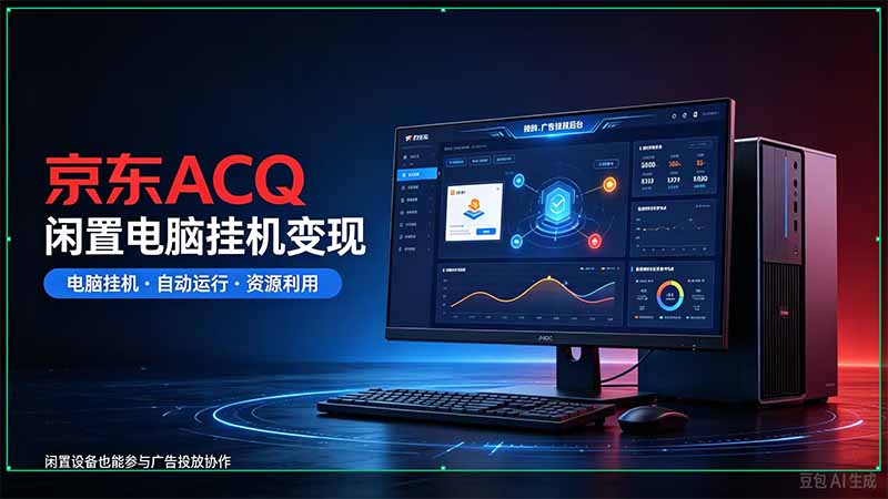 京东ACQ是什么？闲置电脑挂机采集项目拆解-阿灿学库