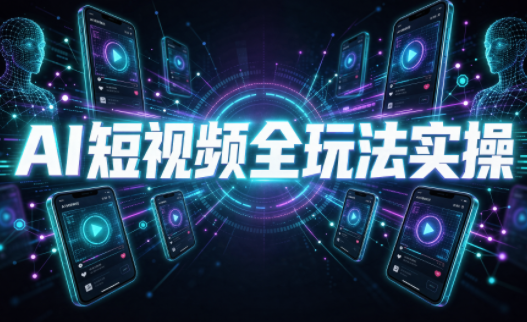 AI短视频全玩法实操(剪辑+带货+数字人+漫剧+短剧)-阿灿学库