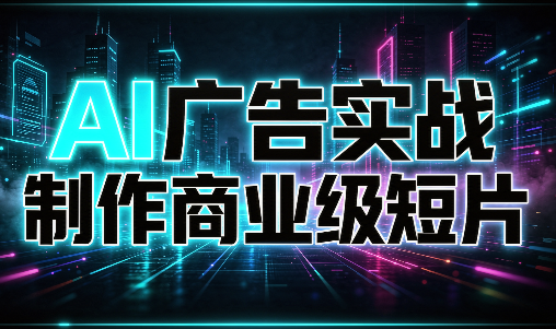 AI广告实战制作商业级短片-阿灿学库