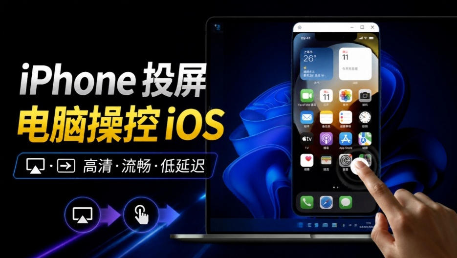iPhone投屏到Windows电脑，还支持操控IOS系统，多台设备能同时上屏，有点意思iPhoneMirror-阿灿学库