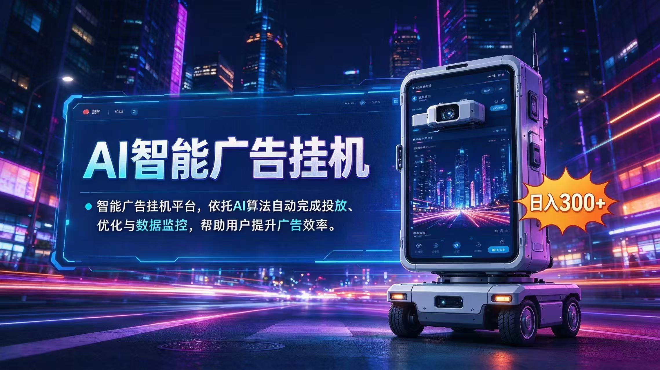 AI 智能广告挂机|AI 自动运行,轻松托管广告任务-阿灿学库